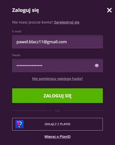 registration form casino